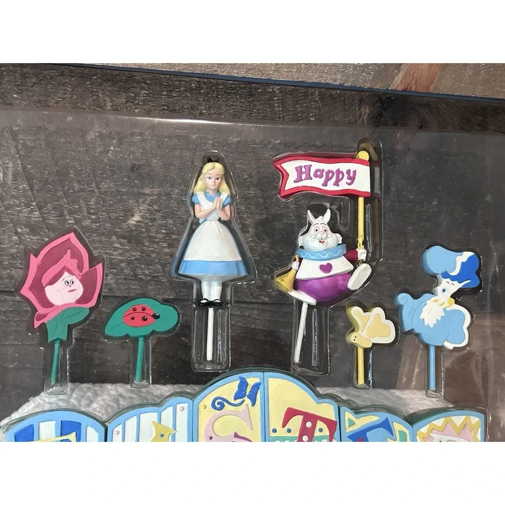 Disney Store Alice In Wonderland Set Of Holiday Blocks Happy Easter‎ Bunny READ